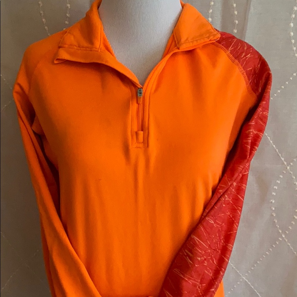 Orange Nike quarter zip
